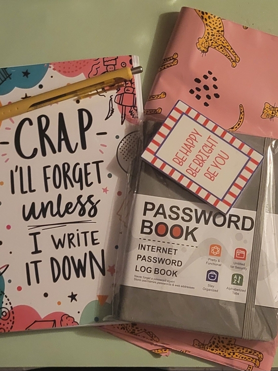 Other - Fun Notebook, Password Book, Magnet, Polys (5) And A Pen!